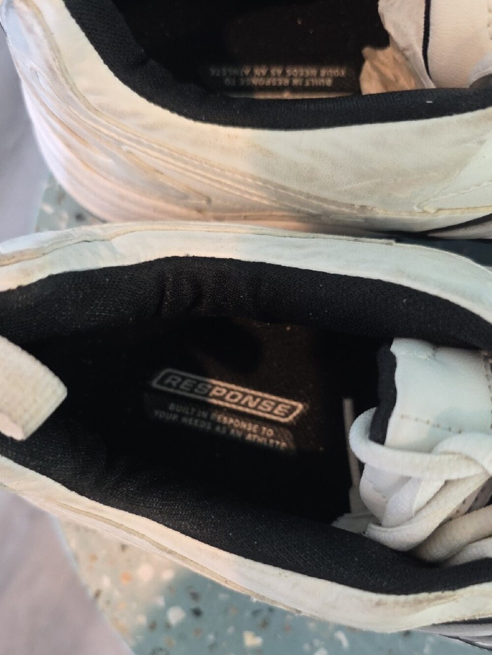 Adidas RESPONSE White and Black Athletic Sneakers - Picture 2 of 4